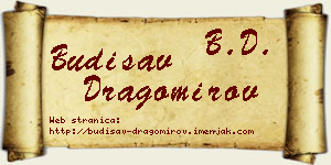 Budisav Dragomirov vizit kartica
